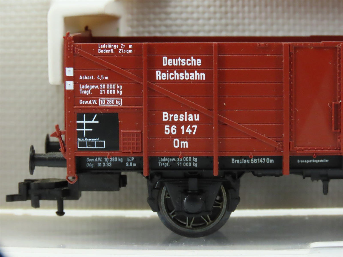 HO Fleischmann 5212K DR Deutsche Reichsbahn Goods Wagon w/Brakeman Cab #56147