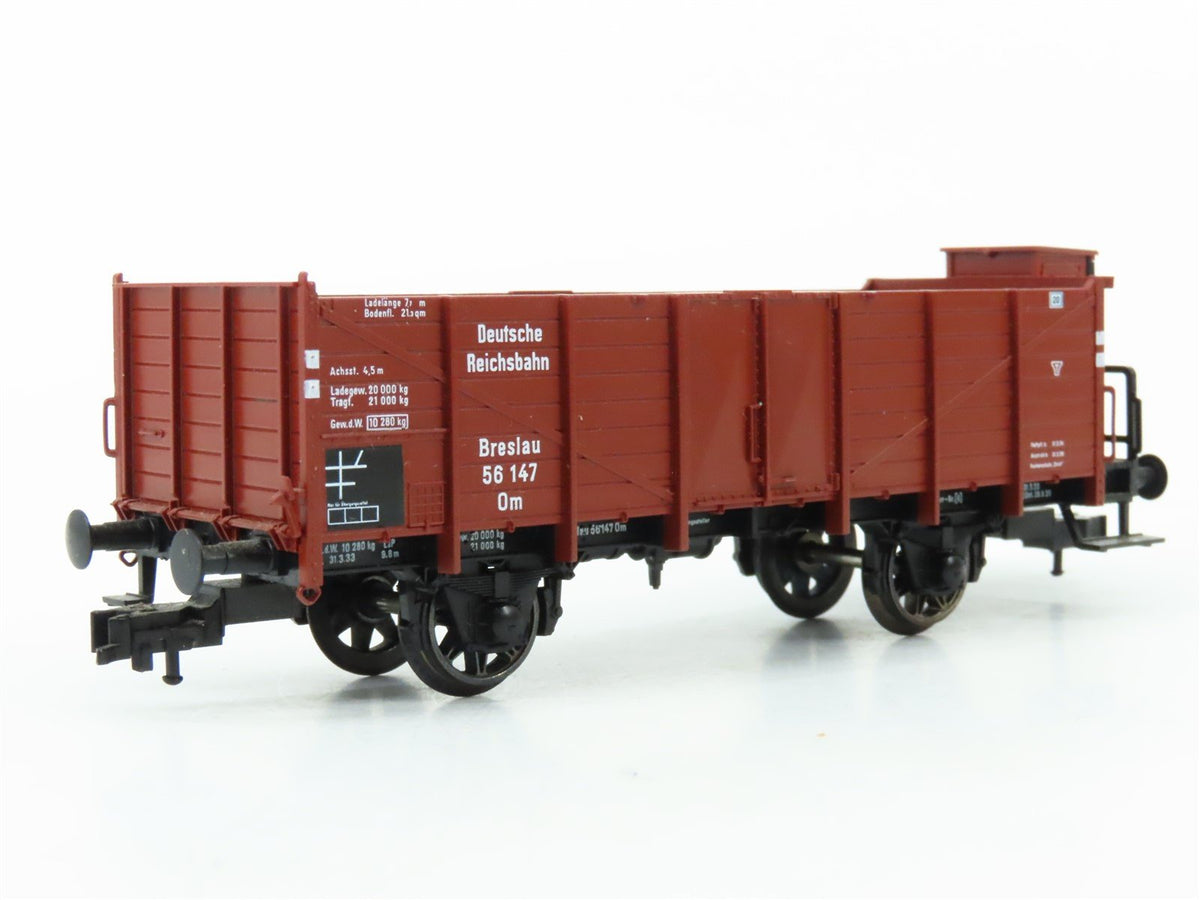 HO Fleischmann 5212K DR Deutsche Reichsbahn Goods Wagon w/Brakeman Cab #56147