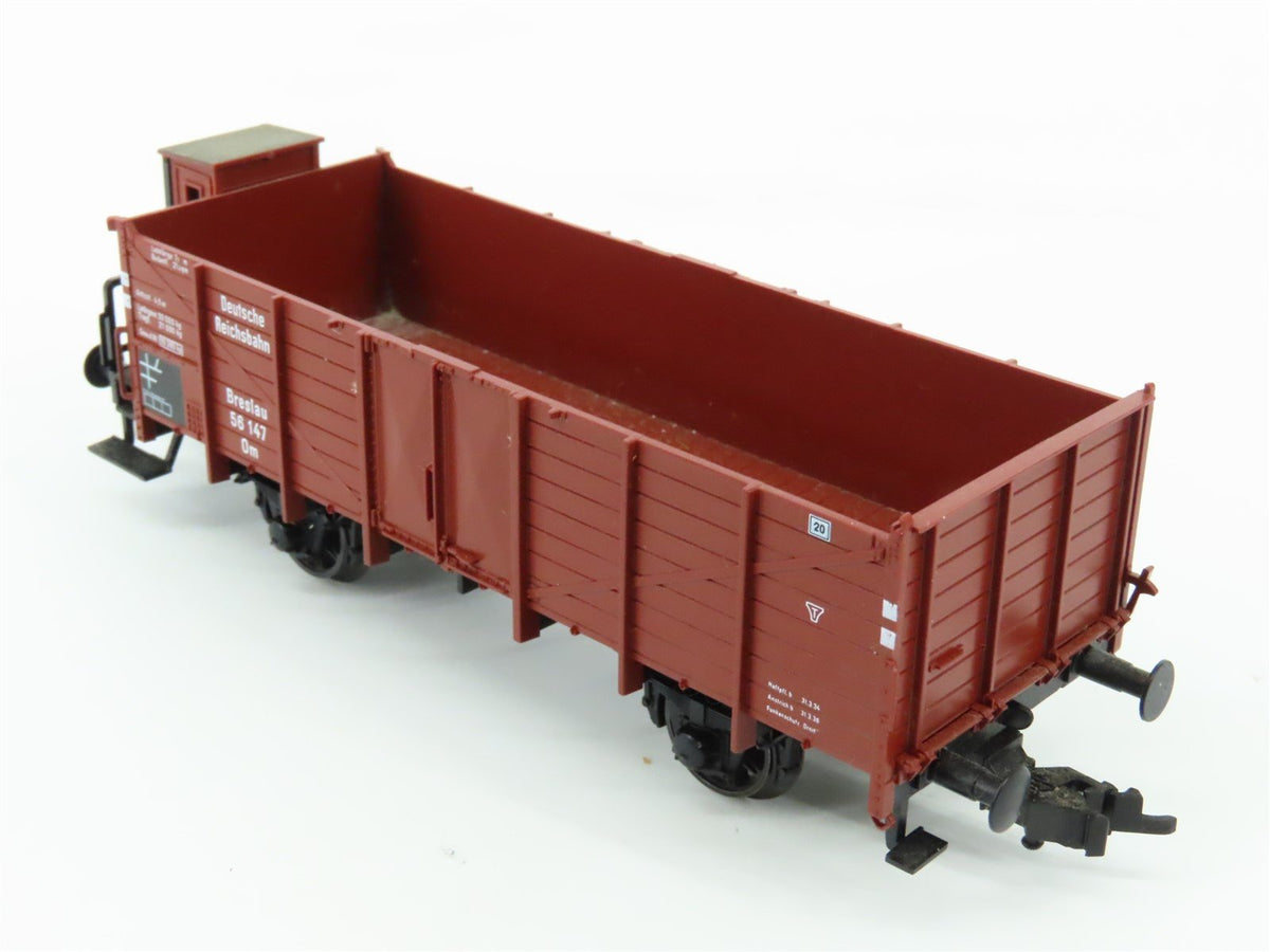 HO Fleischmann 5212K DR Deutsche Reichsbahn Goods Wagon w/Brakeman Cab #56147