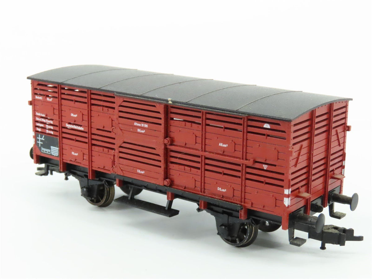 HO Scale Fleischmann 5364K DR Deutsche Reichsbahn Livestock Wagon #18196