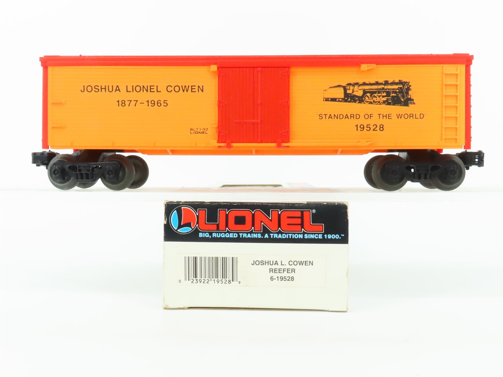 O Gauge 3-Rail Lionel 6-19528 Joshua L. Cowen Reefer Car #19528