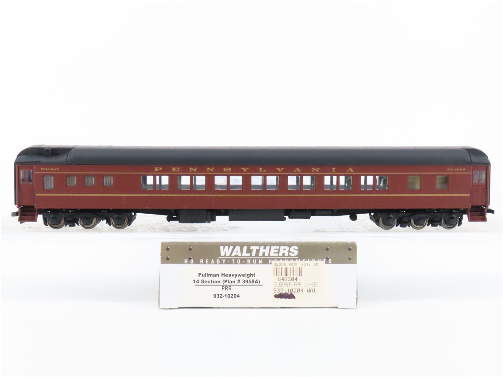 HO Scale Walthers 932-10204 PRR Pennsylvania Pullman Heavyweight Passenger