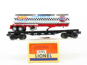 O Gauge 3-Rail Lionel 6-52130 Hot Wheels Flatcar #21697 w/HW Tank Trailer Load