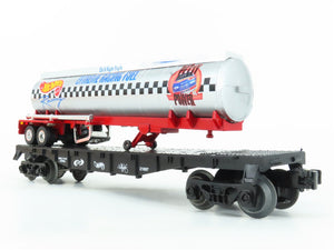 O Gauge 3-Rail Lionel 6-52130 Hot Wheels Flatcar #21697 w/HW Tank Trailer Load
