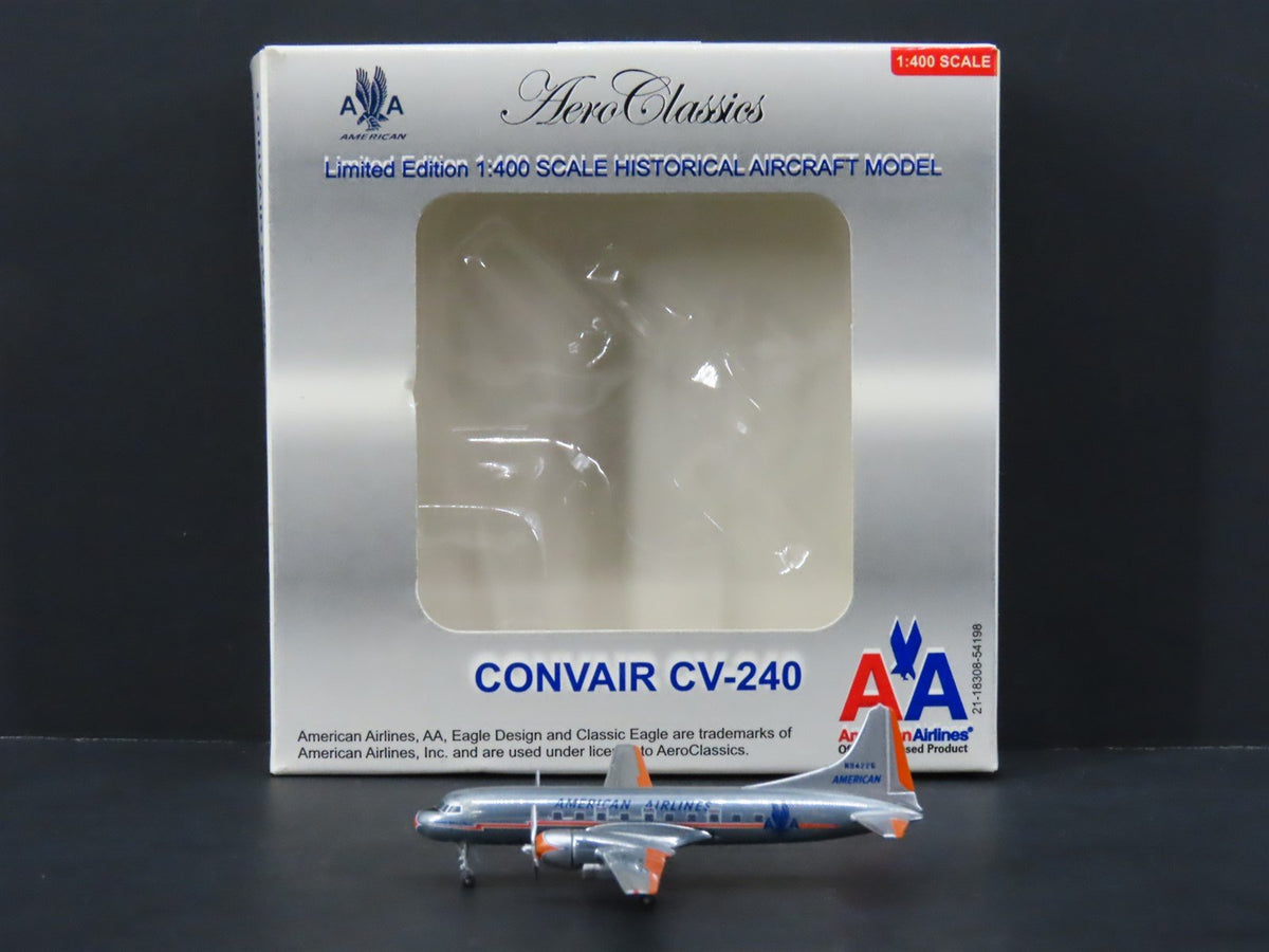 1:400 Aero Classics Die-Cast American Airlines Convair CV-240 Airliner