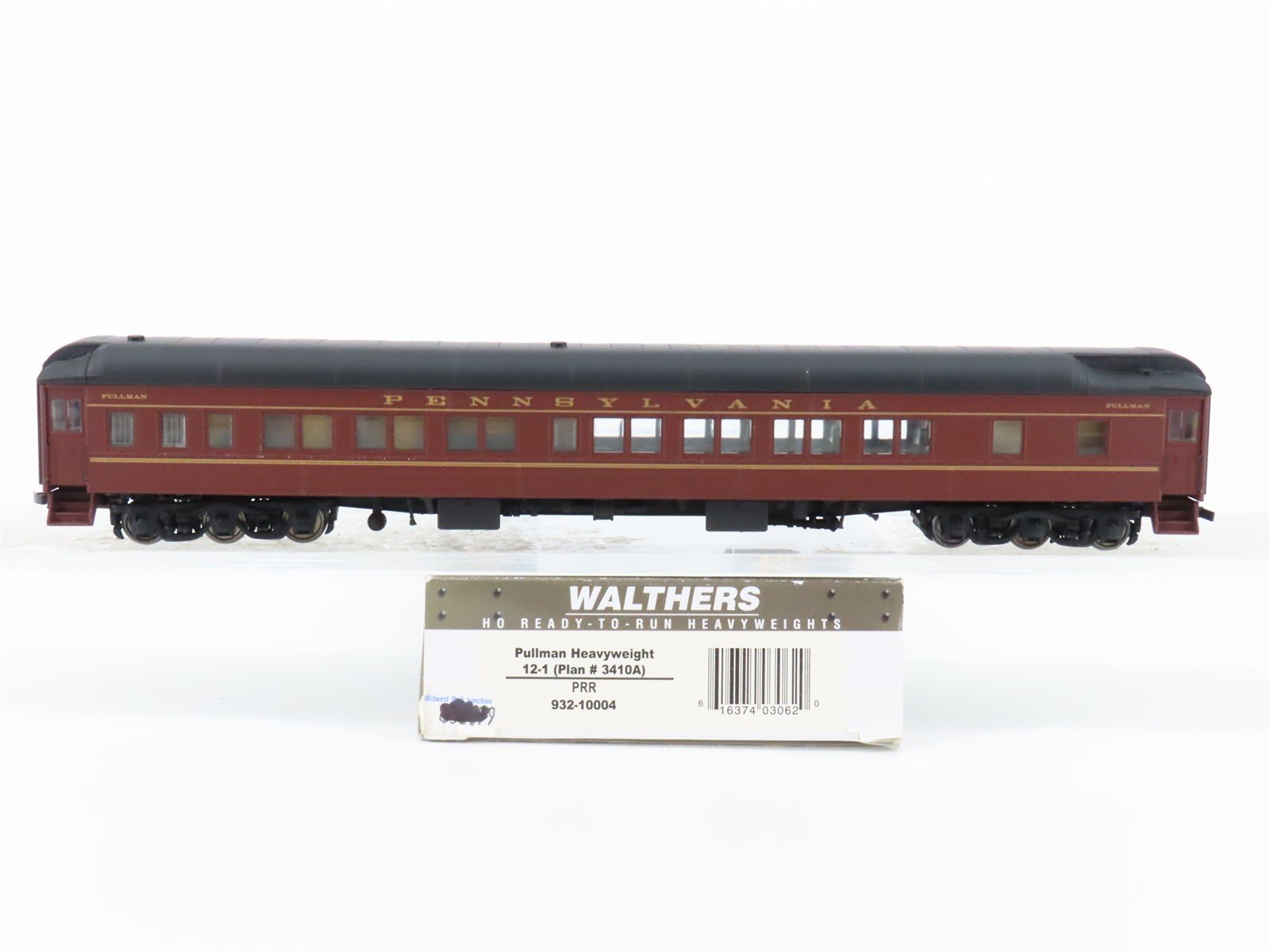 HO Scale Walthers 932-10004 PRR Pennsylvania Pullman Heavyweight Passenger