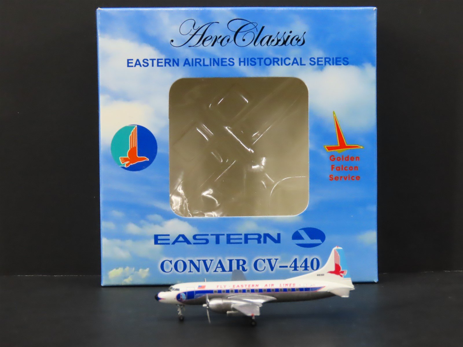 1:400 Aero Classics Die-Cast Fly Eastern Airlines Convair CV-440 Airliner N9301
