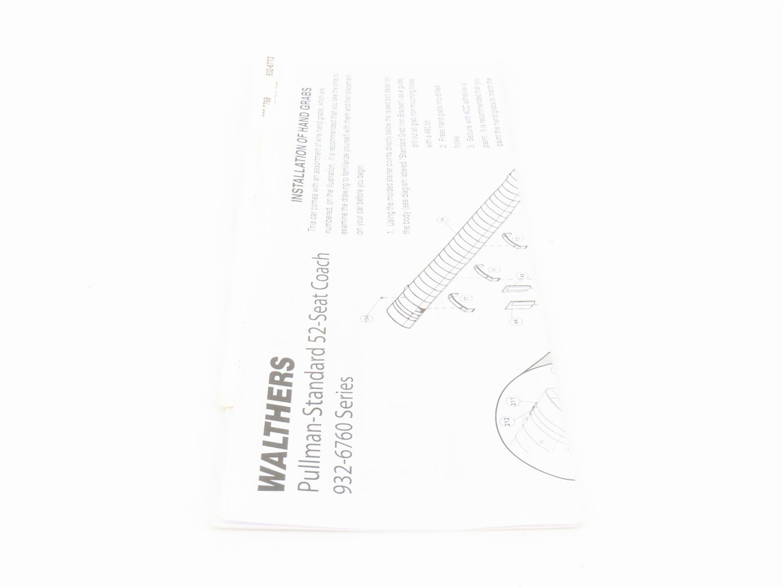 HO Scale Walthers 932-6766 NP Northern Pacific Railroad Pullman Coach Passenger