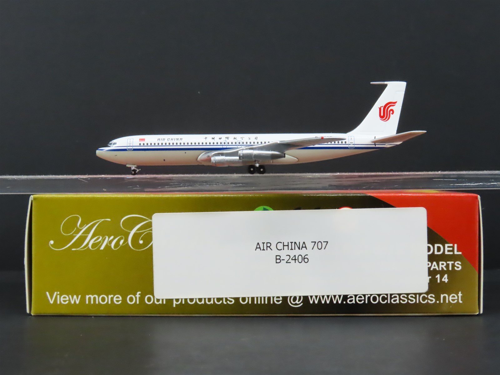 1:400 Scale Aero Classics Die-Cast Air China Boeing 707-300 Airliner