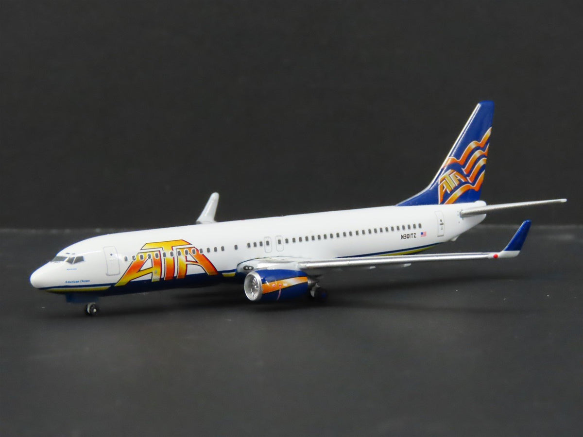 1:400 Scale Gemini Jets GJATA250 Die-Cast ATA Boeing 737-800 Aircraft N301TZ