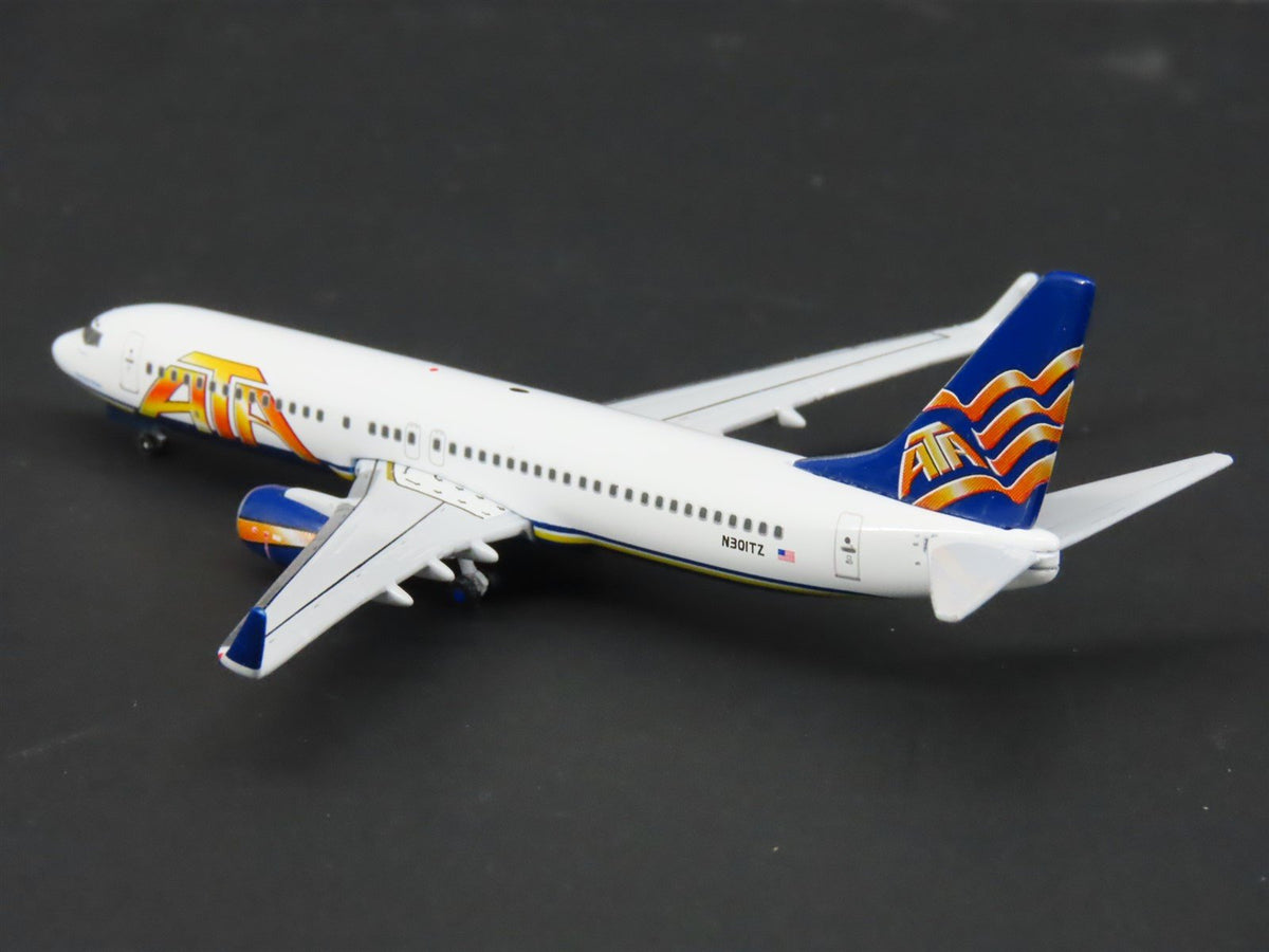 1:400 Scale Gemini Jets GJATA250 Die-Cast ATA Boeing 737-800 Aircraft N301TZ