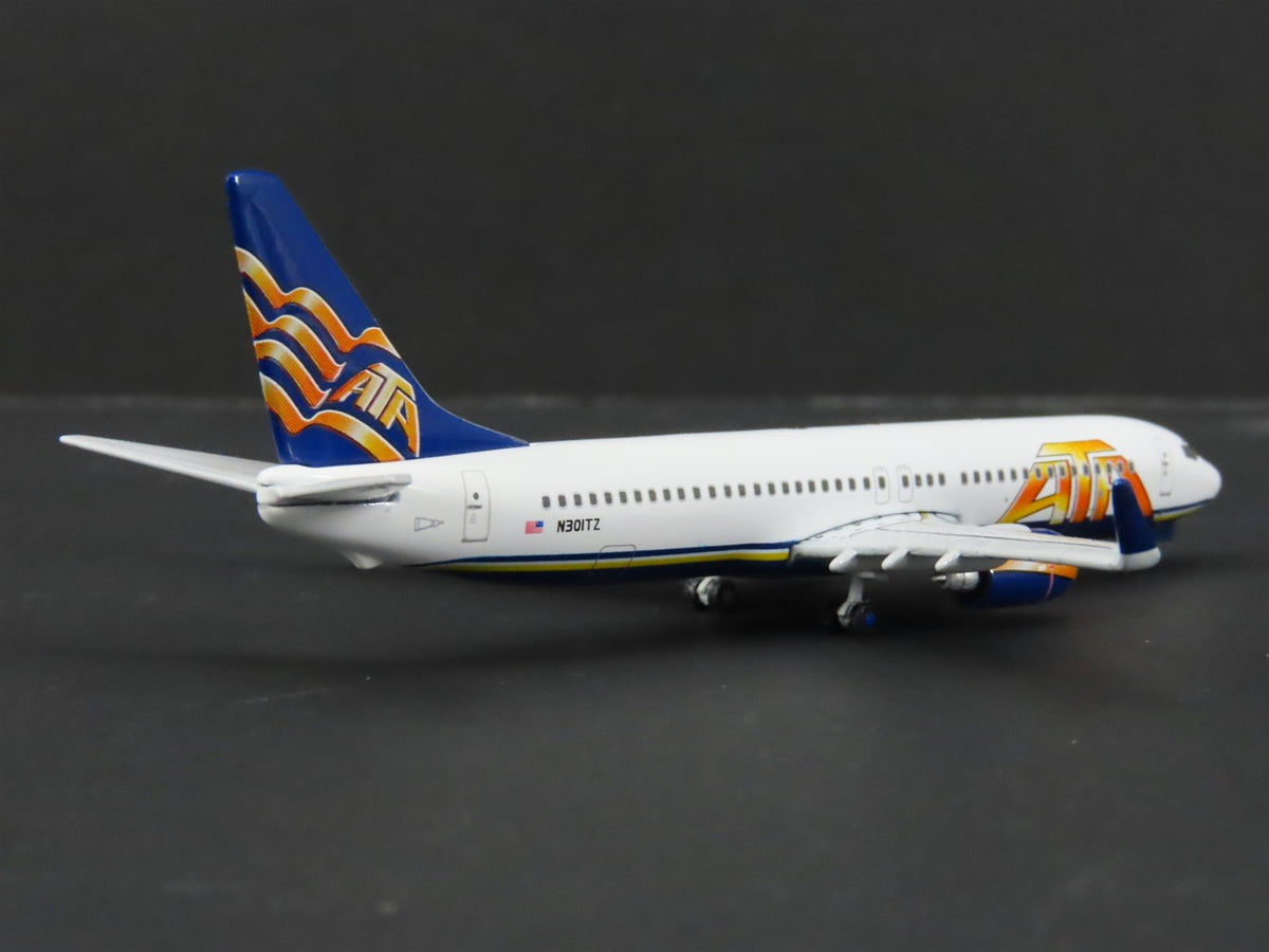 1:400 Scale Gemini Jets GJATA250 Die-Cast ATA Boeing 737-800 Aircraft N301TZ