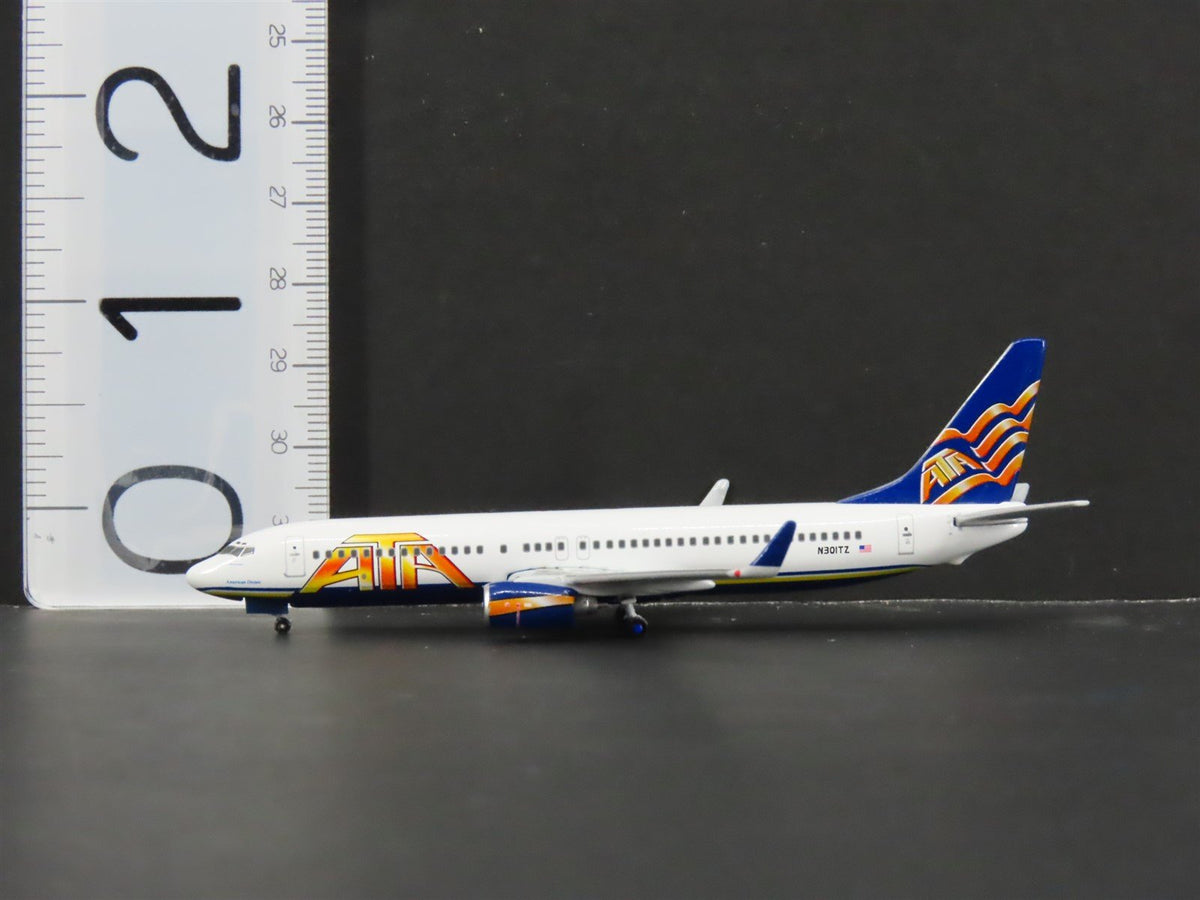 1:400 Scale Gemini Jets GJATA250 Die-Cast ATA Boeing 737-800 Aircraft N301TZ