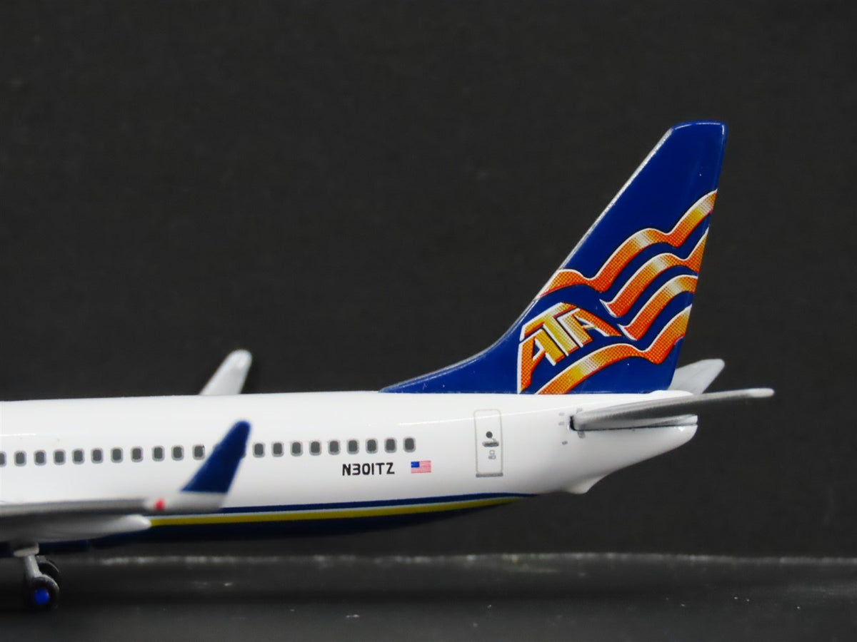 1:400 Scale Gemini Jets GJATA250 Die-Cast ATA Boeing 737-800 Aircraft N301TZ