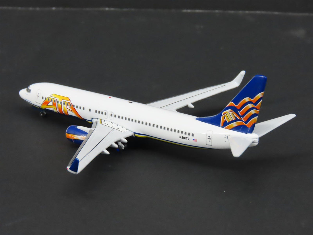 1:400 Scale Gemini Jets GJATA250 Die-Cast ATA Boeing 737-800 Aircraft N301TZ