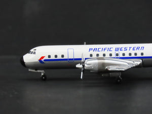 1:400 Scale Aero Classics Die-Cast Pacific Western Lockheed L-188 Airliner
