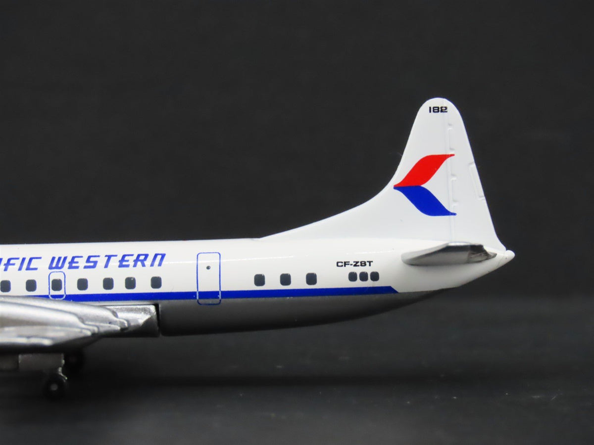 1:400 Scale Aero Classics Die-Cast Pacific Western Lockheed L-188 Airliner
