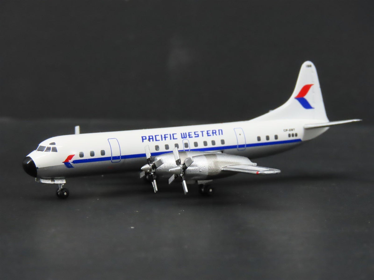 1:400 Scale Aero Classics Die-Cast Pacific Western Lockheed L-188 Airliner