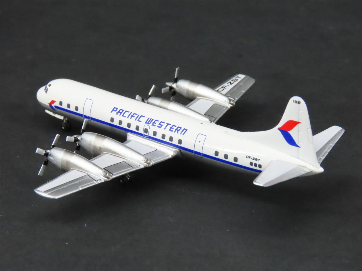 1:400 Scale Aero Classics Die-Cast Pacific Western Lockheed L-188 Airliner