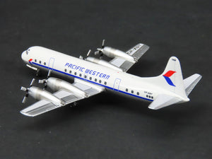 1:400 Scale Aero Classics Die-Cast Pacific Western Lockheed L-188 Airliner