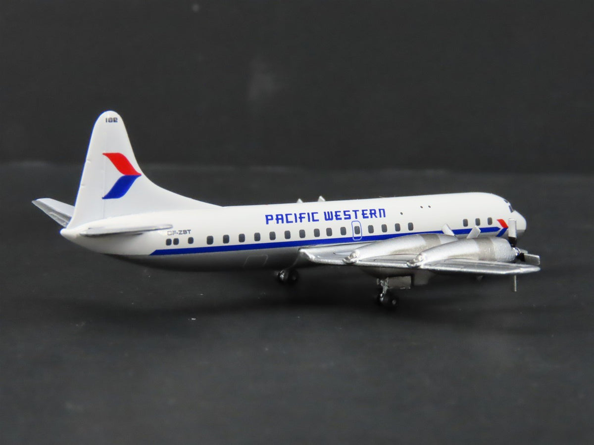 1:400 Scale Aero Classics Die-Cast Pacific Western Lockheed L-188 Airliner