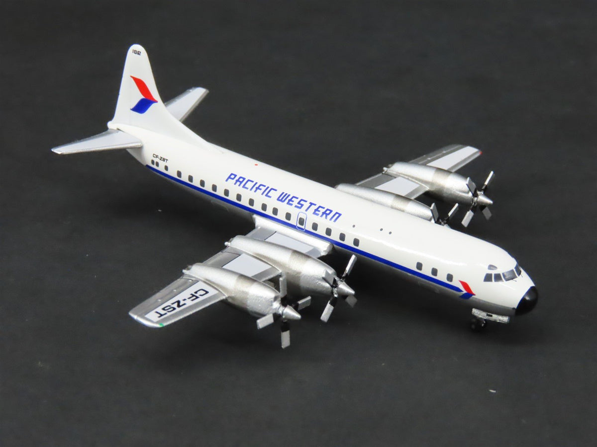 1:400 Scale Aero Classics Die-Cast Pacific Western Lockheed L-188 Airliner