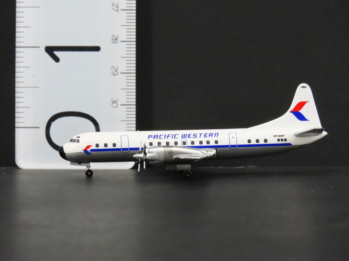 1:400 Scale Aero Classics Die-Cast Pacific Western Lockheed L-188 Airliner