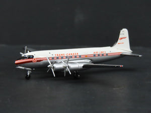 1:400 Scale Aero Classics Die-Cast Trans-Canada Airlines Douglas DC-4 Airliner