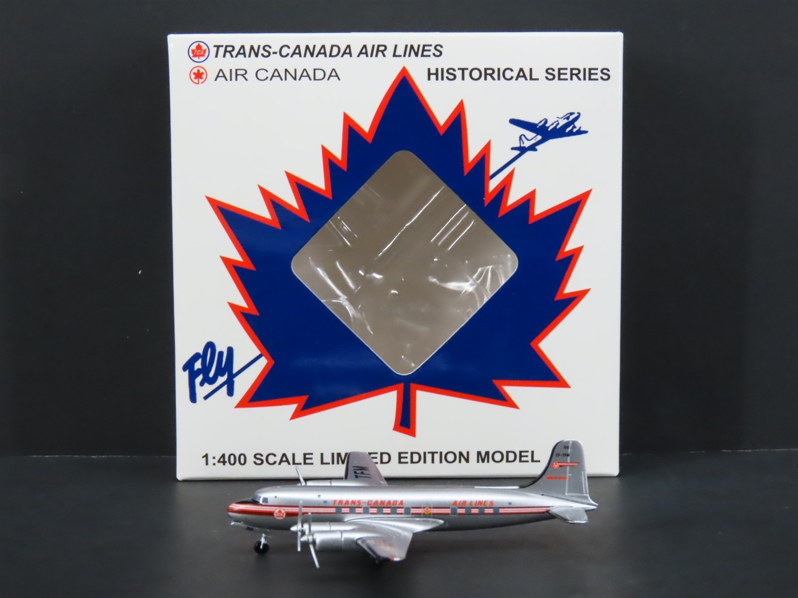 1:400 Scale Aero Classics Die-Cast Trans-Canada Airlines Douglas DC-4 Airliner