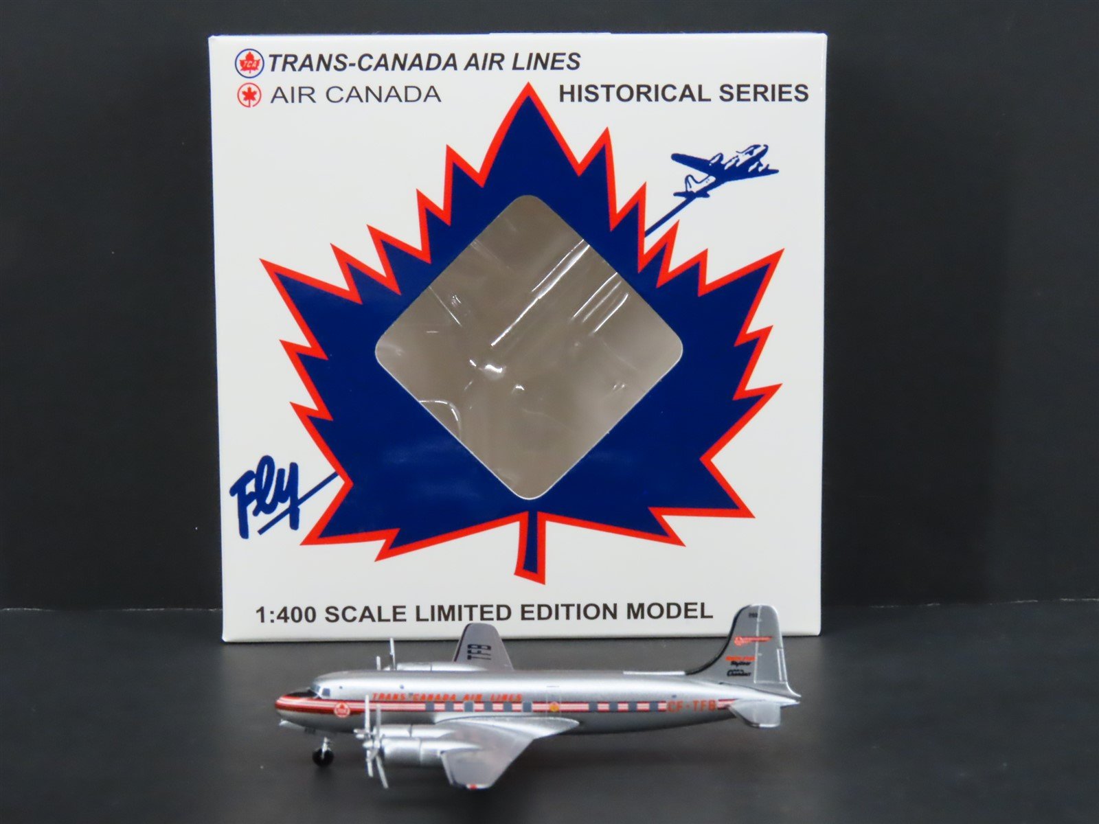 1:400 Scale Aero Classics Die-Cast Trans-Canada Airlines Douglas DC-4 Airliner