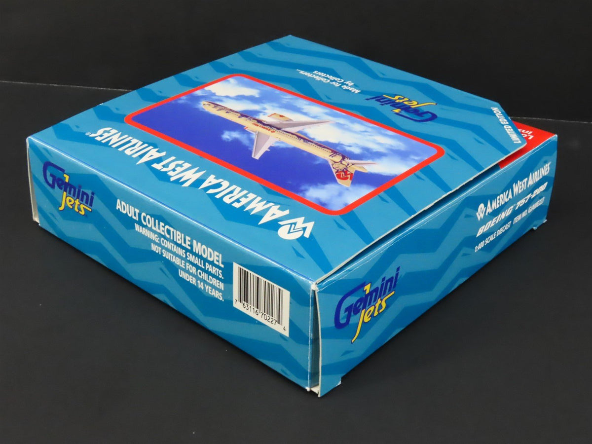 1:400 Scale Gemini Jets GJAWE227 Die-Cast America West Boeing 757-200 Aircraft