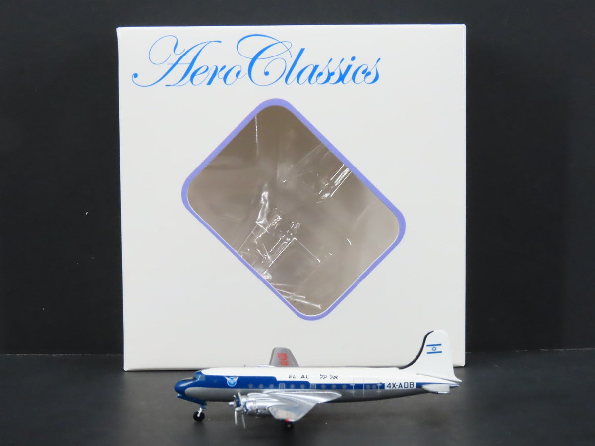 1:400 Scale Aero Classics Die-Cast El Al Douglas DC-4 Airliner 4X-ADB