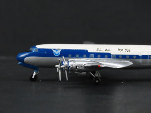 1:400 Scale Aero Classics Die-Cast El Al Douglas DC-4 Airliner 4X-ADB