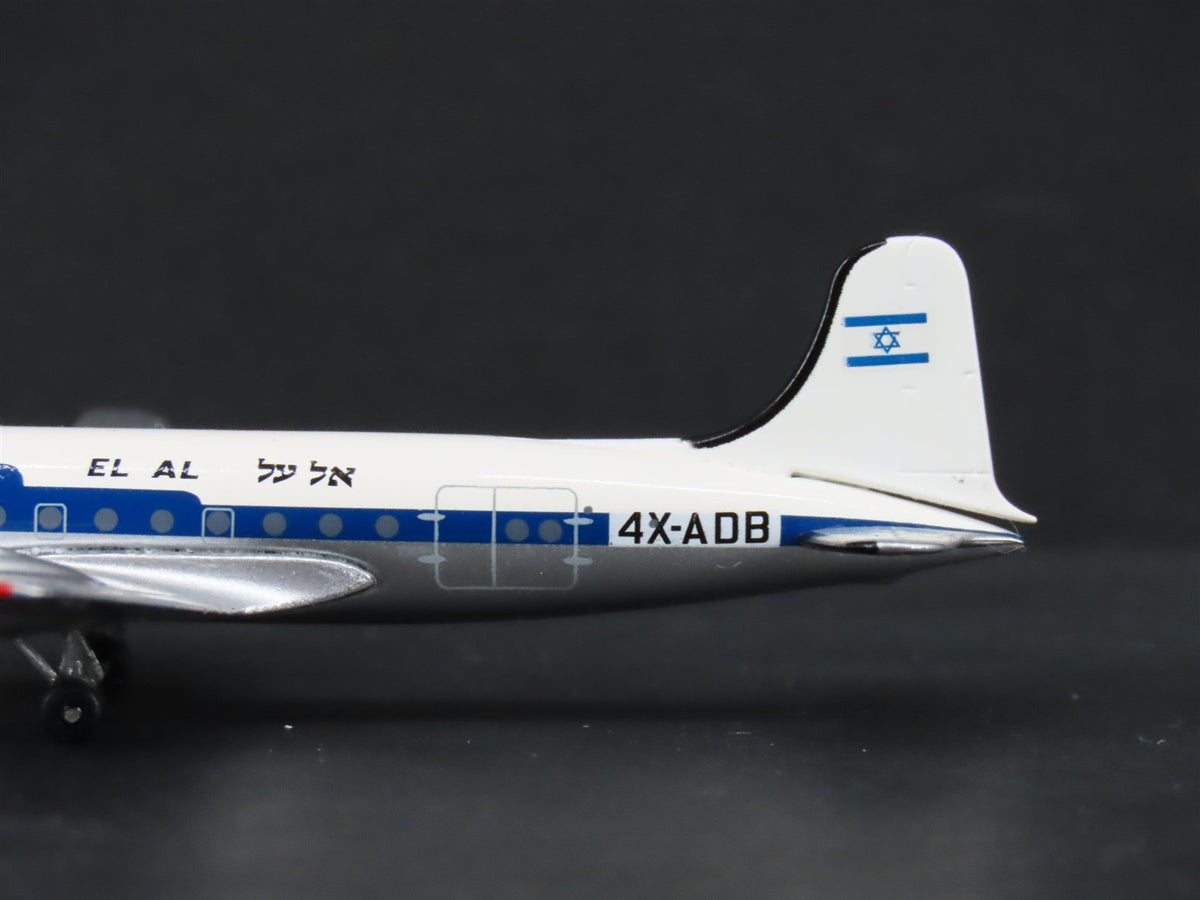 1:400 Scale Aero Classics Die-Cast El Al Douglas DC-4 Airliner 4X-ADB