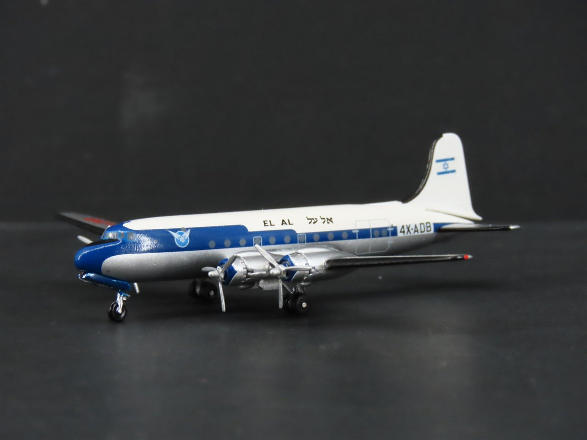 1:400 Scale Aero Classics Die-Cast El Al Douglas DC-4 Airliner 4X-ADB