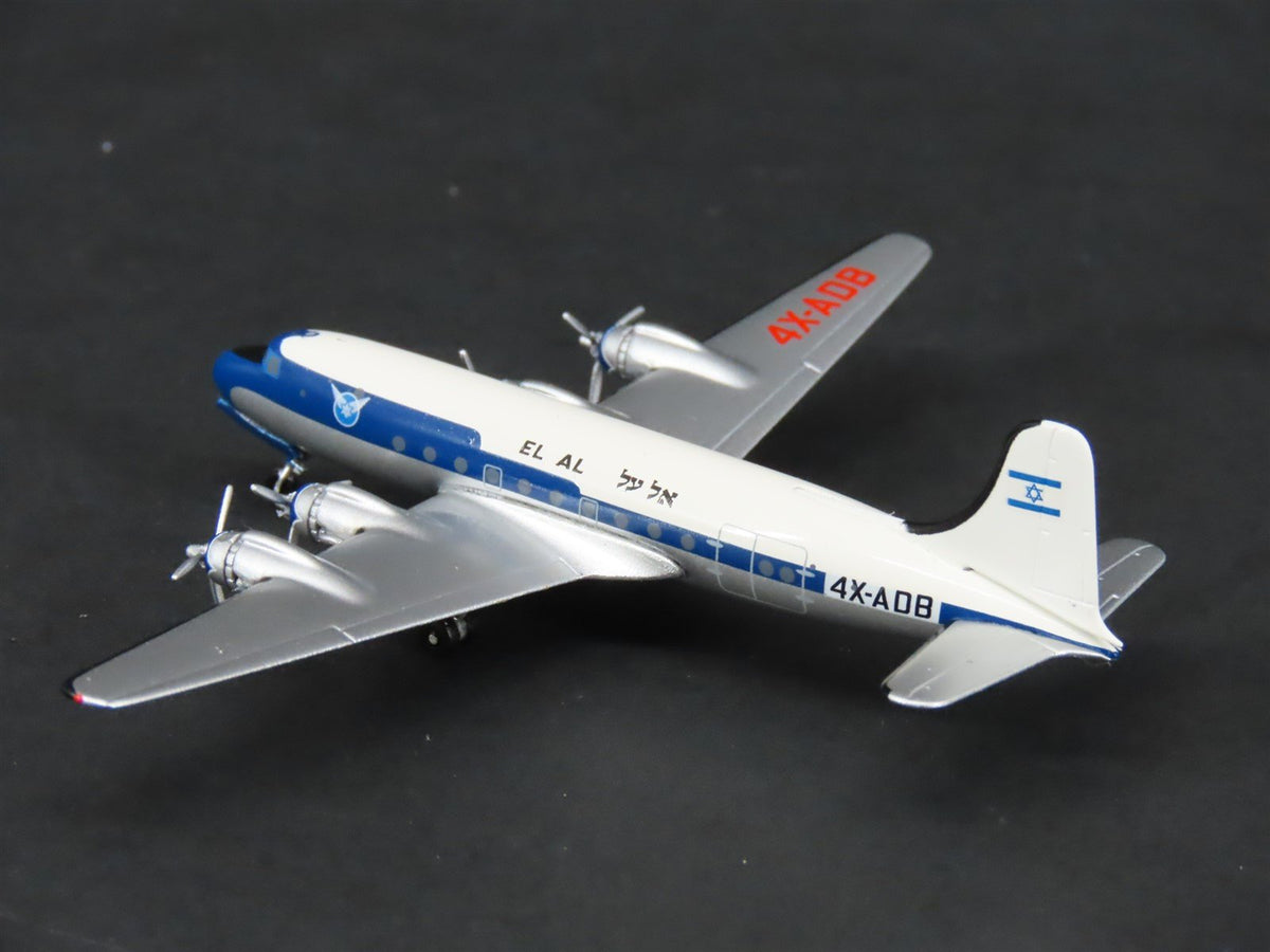 1:400 Scale Aero Classics Die-Cast El Al Douglas DC-4 Airliner 4X-ADB