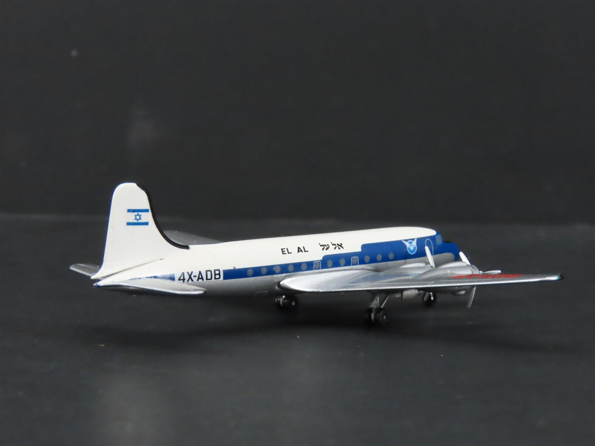 1:400 Scale Aero Classics Die-Cast El Al Douglas DC-4 Airliner 4X-ADB