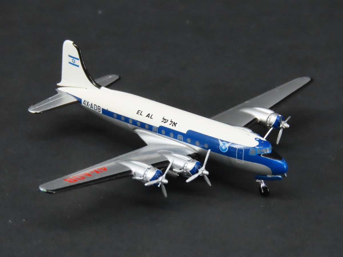 1:400 Scale Aero Classics Die-Cast El Al Douglas DC-4 Airliner 4X-ADB
