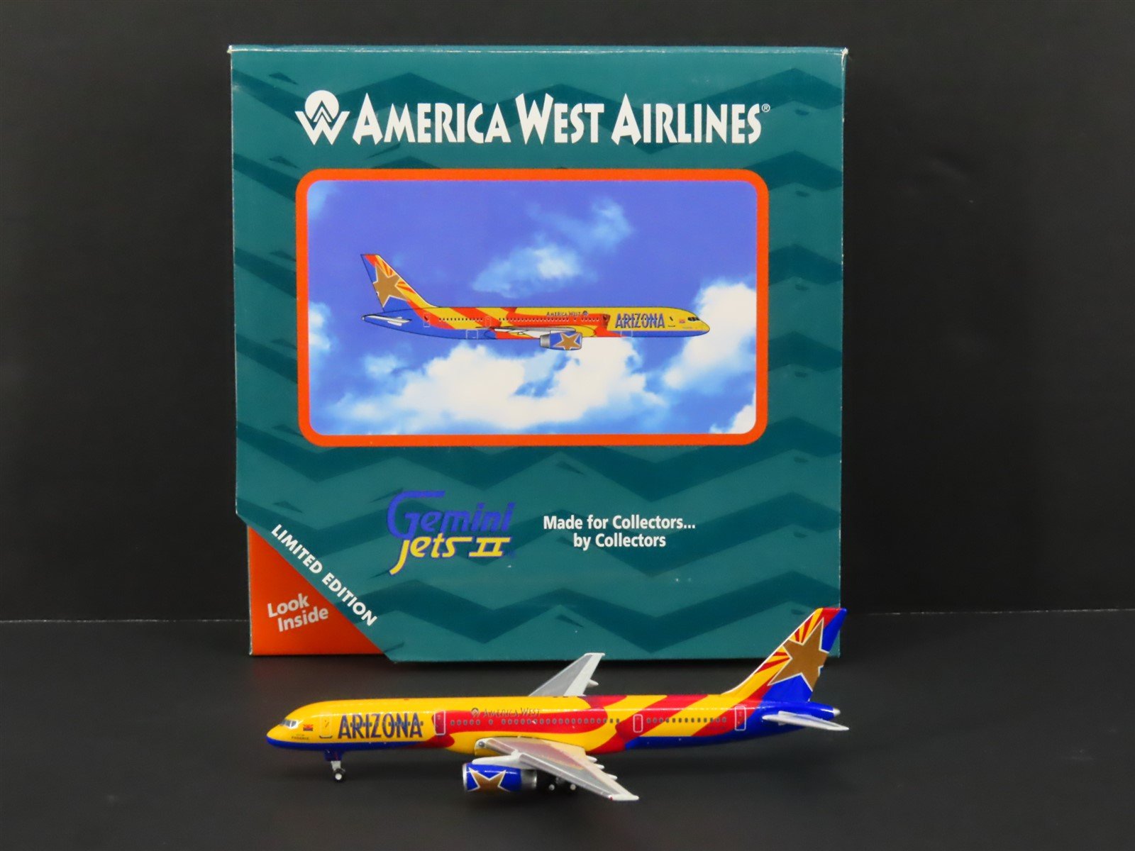 1:400 Gemini Jets II GJAWE492 Die-Cast America West Arizona Boeing 757 Aircraft
