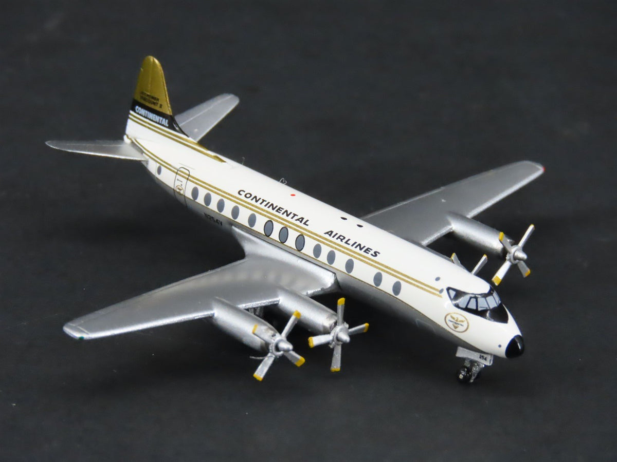 1:400 Aero Classics Diecast Continental Airlines Vickers Viscount V-800 Airliner