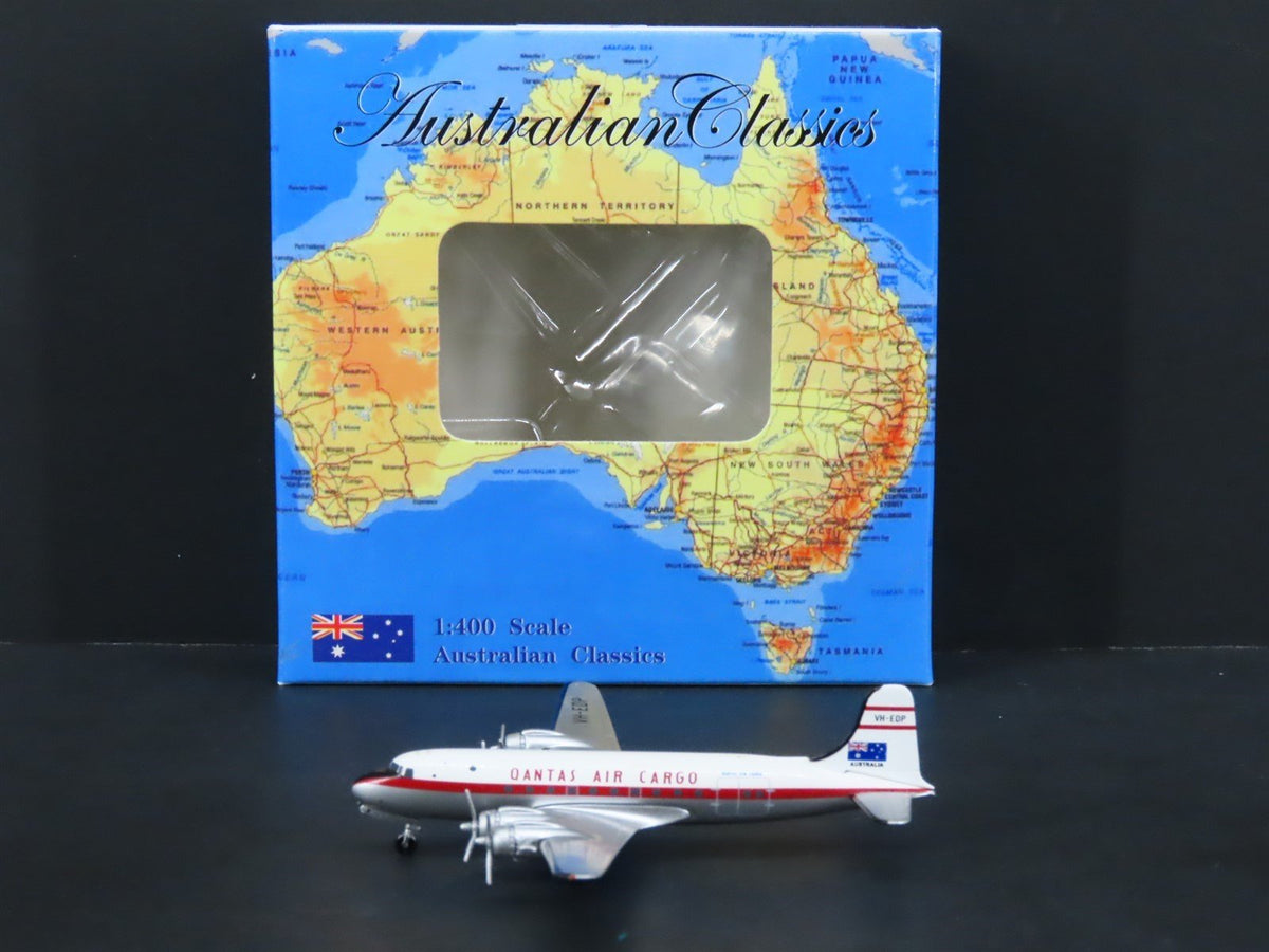 1:400 Aero/Australian Classics Die-Cast Qantas Air Cargo Douglas DC-4 Airliner