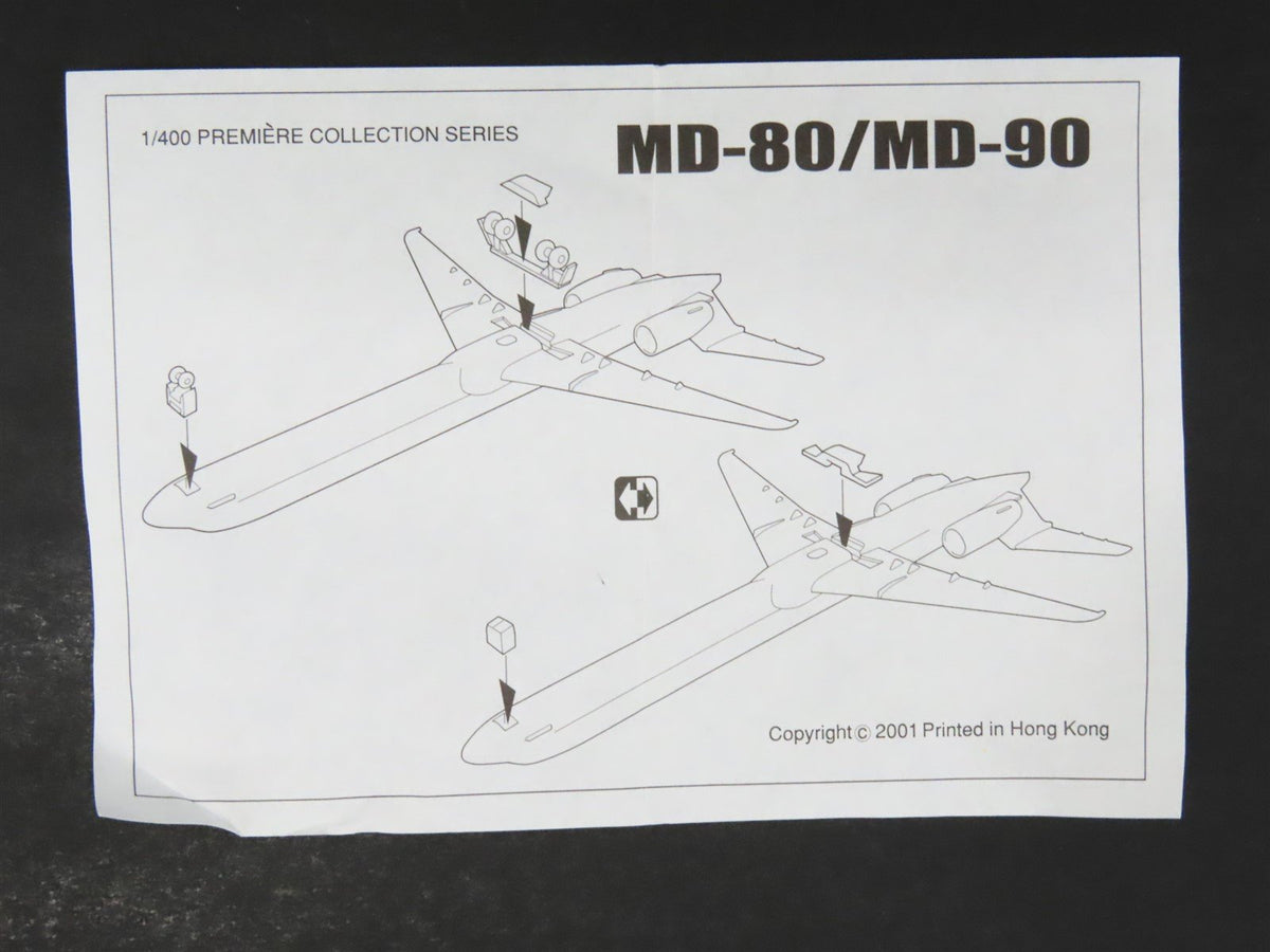 1:400 Scale Dragon Wings Diecast Crosshair McDonnell Douglas MD-83 Airliner