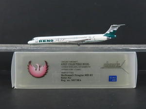 1:400 Scale Phoenix Diecast Reno Air McDonnell Douglas MD-83 Airliner