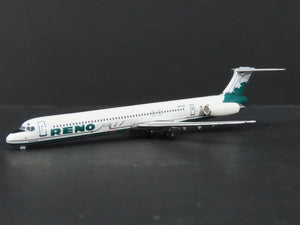 1:400 Scale Phoenix Diecast Reno Air McDonnell Douglas MD-83 Airliner