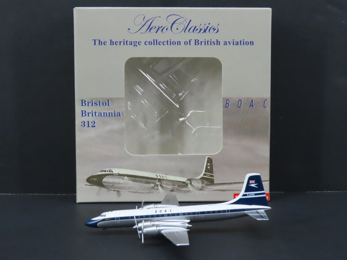 1:400 Scale Aero Classics Die-Cast BOAC Bristol Britannia 312 Aircraft G-AOVB