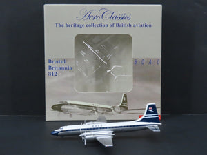 1:400 Scale Aero Classics Die-Cast BOAC Bristol Britannia 312 Aircraft G-AOVB