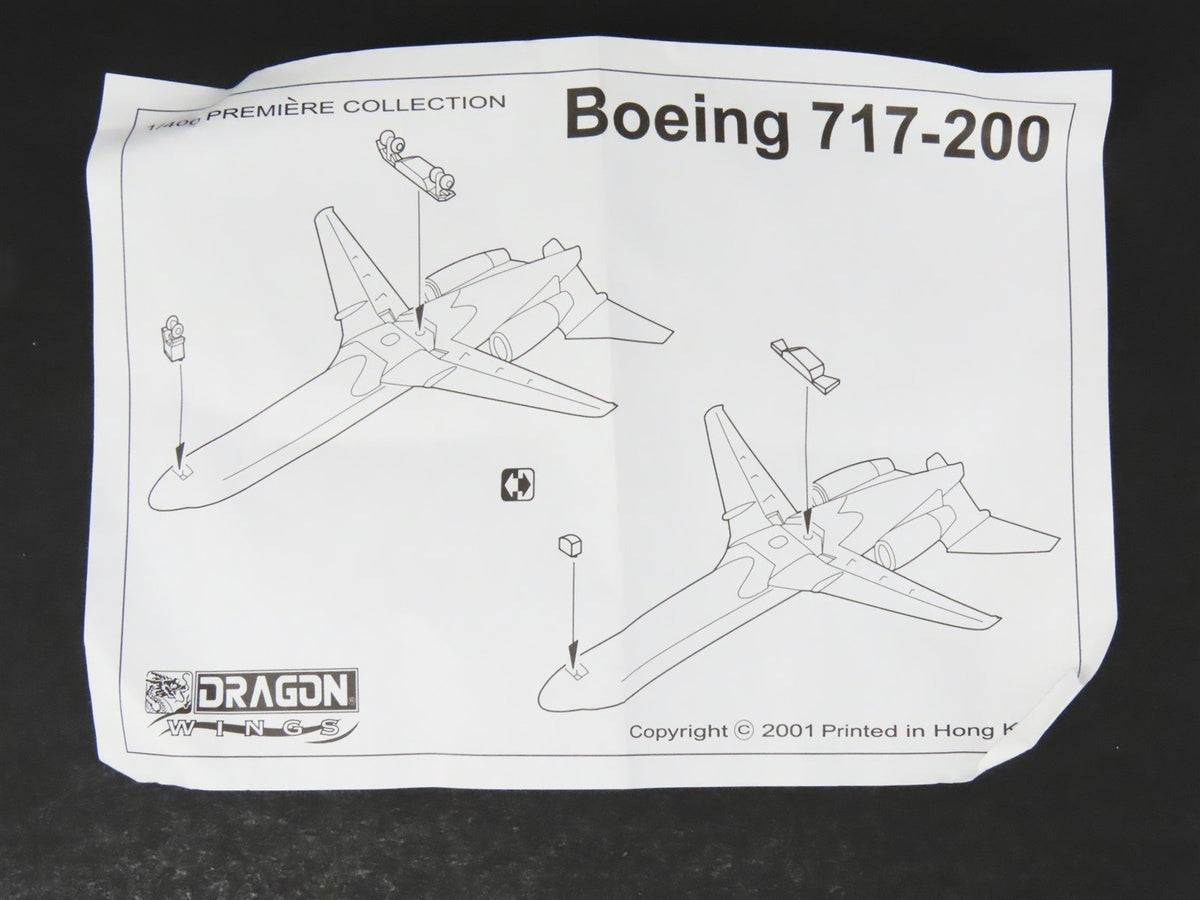 1:400 Scale Dragon Wings CRS002 Diecast TWA Boeing 717-200 Airliner