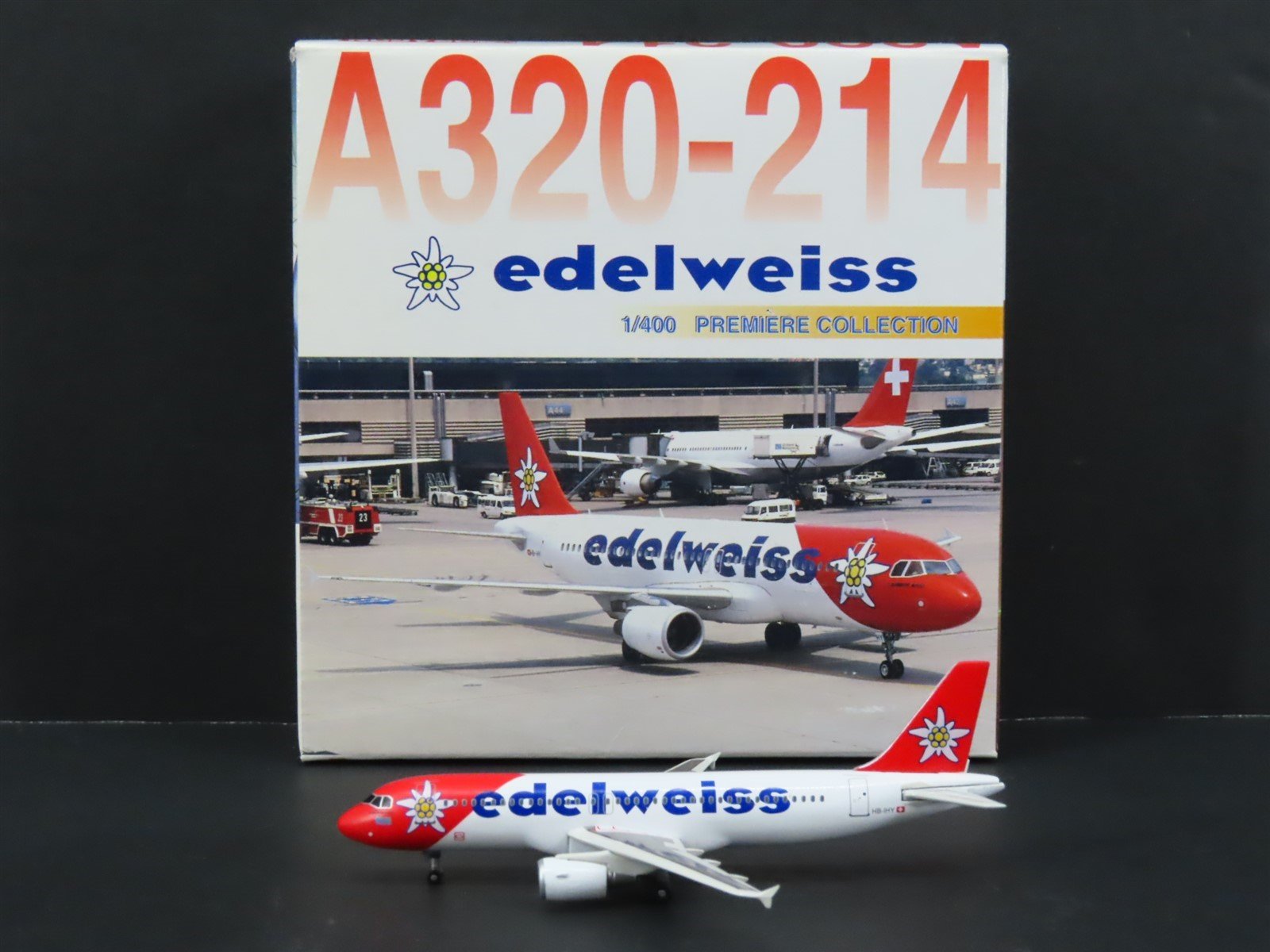 1:400 Dragon Wings 55302-03 Die-Cast Edelweiss Airbus A320-214 Aircraft HB-IHY