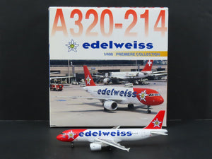 1:400 Dragon Wings 55302-03 Die-Cast Edelweiss Airbus A320-214 Aircraft HB-IHY