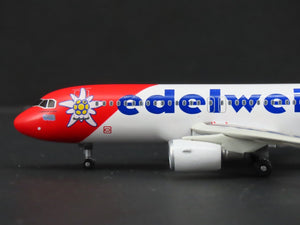 1:400 Dragon Wings 55302-03 Die-Cast Edelweiss Airbus A320-214 Aircraft HB-IHY